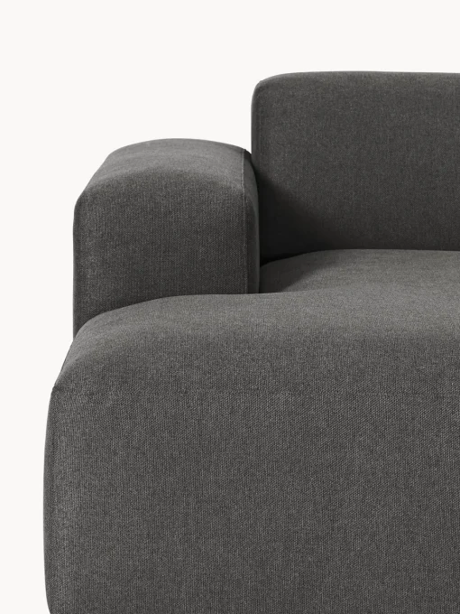 Sofás Rinconeras|Sofás>Westwing Collection Sofá rinconera Melva (3 plazas) Tejido gris antracita