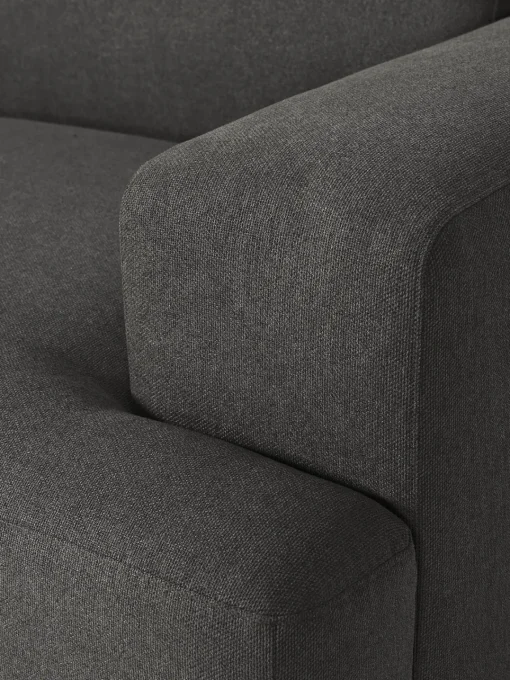 Sofás Rinconeras|Sofás>Westwing Collection Sofá rinconera Melva (3 plazas) Tejido gris antracita