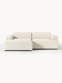 Sofás Rinconeras|Sofás>Westwing Collection Sofá rinconera Melva (3 plazas) Tejido blanco Off White