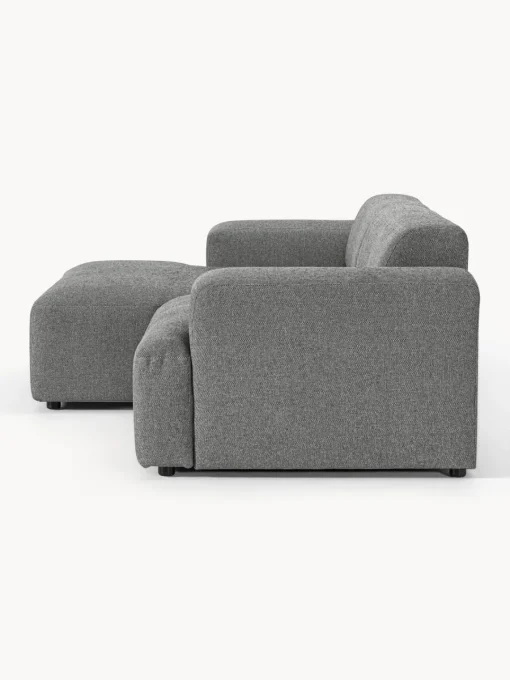 Sofás Rinconeras|Sofás>Westwing Collection Sofá rinconera Melva (3 plazas) Tejido grueso gris oscuro