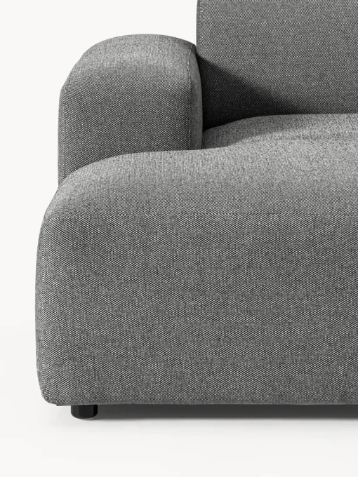Sofás Rinconeras|Sofás>Westwing Collection Sofá rinconera Melva (3 plazas) Tejido grueso gris oscuro