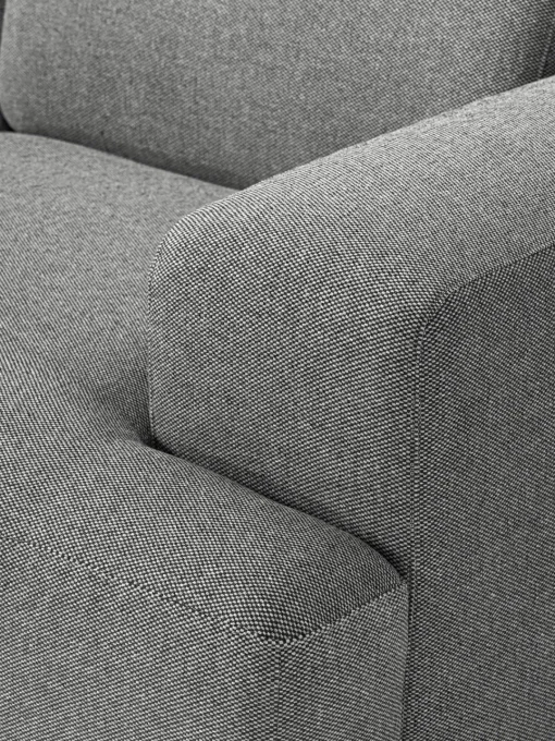 Sofás Rinconeras|Sofás>Westwing Collection Sofá rinconera Melva (3 plazas) Tejido grueso gris oscuro