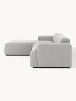 Sofás Rinconeras|Sofás></noscript>Westwing Collection Sofá rinconera Melva (4 plazas) Tejido gris claro