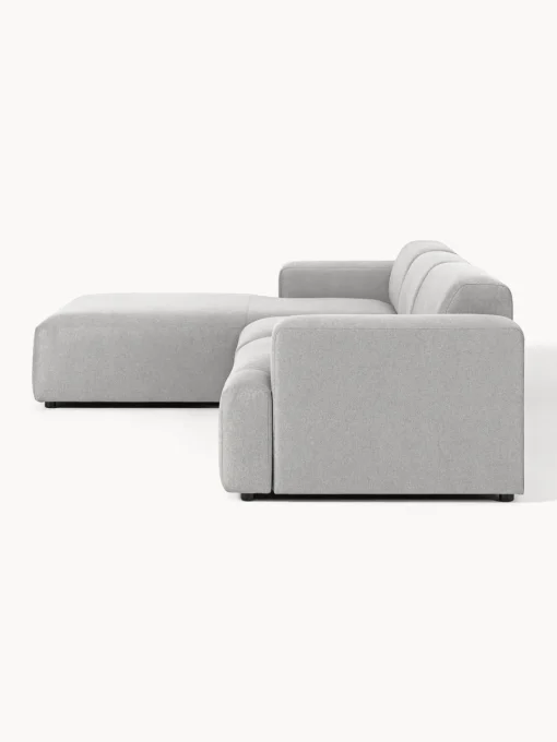 Sofás Rinconeras|Sofás>Westwing Collection Sofá rinconera Melva (4 plazas) Tejido gris claro