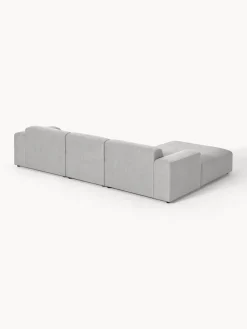 Sofás Rinconeras|Sofás></noscript>Westwing Collection Sofá rinconera Melva (4 plazas) Tejido gris claro