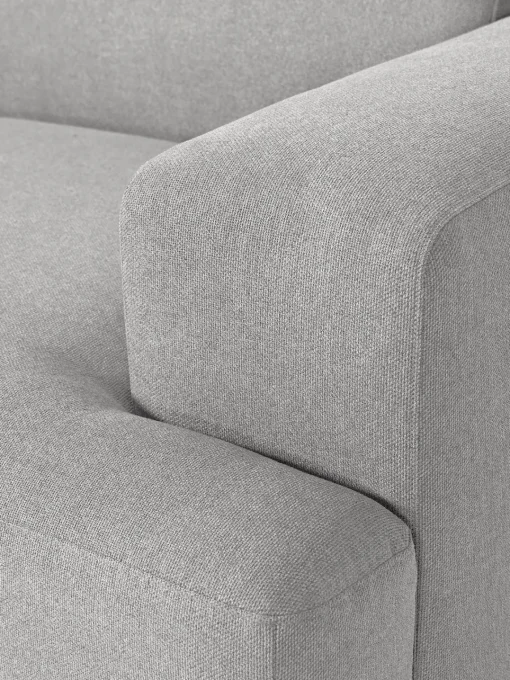 Sofás Rinconeras|Sofás>Westwing Collection Sofá rinconera Melva (4 plazas) Tejido gris claro