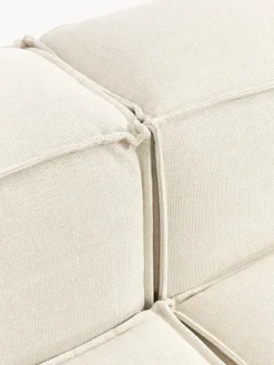 Sofás 4 Plazas|Sofás></noscript>Westwing Collection Sofá rinconera modular con reposapiés izquierdo/derecho Lennon (4 plazas) Tejido blanco Off White