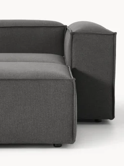Sofás 4 Plazas|Sofás></noscript>Westwing Collection Sofá rinconera modular con reposapiés izquierdo/derecho Lennon (4 plazas) Tejido gris antracita