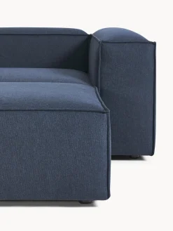 Sofás 4 Plazas|Sofás></noscript>Westwing Collection Sofá rinconera modular con reposapiés izquierdo/derecho Lennon (4 plazas) Tejido azul oscuro