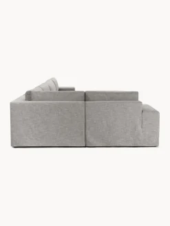 Sofás Rinconeras|Sofás></noscript>Westwing Collection Sofá rinconera modular con tapizado desenfundable Russell Tejido gris jaspeado
