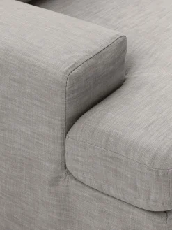 Sofás Rinconeras|Sofás></noscript>Westwing Collection Sofá rinconera modular con tapizado desenfundable Russell Tejido gris jaspeado
