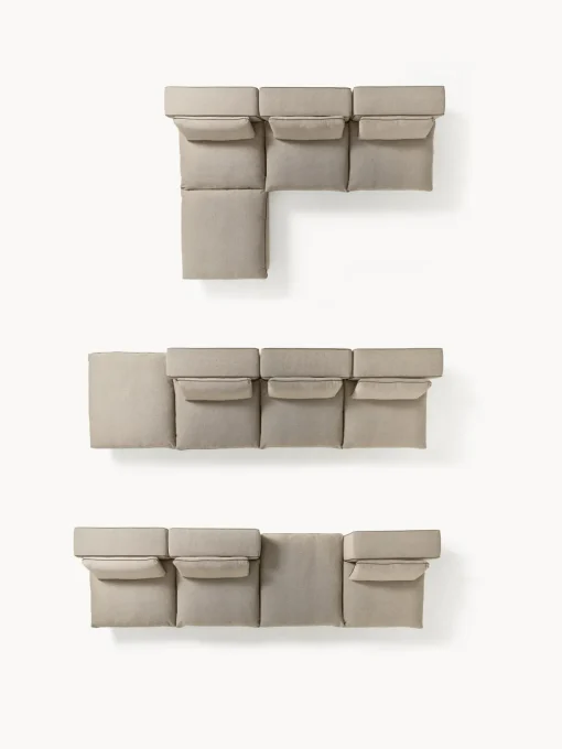 Clearance Sofá rinconera modular con reposapiés izquierdo/derecho Felix Sofás Rinconeras|Sofás