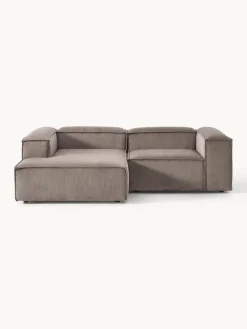 Sofás>Westwing Collection Sofá rinconera modular de pana Lennon Pana taupe