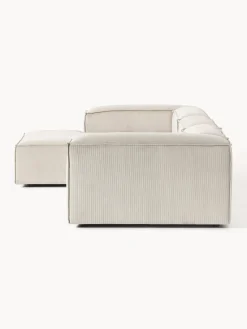 Sofás></noscript>Westwing Collection Sofá rinconera modular de pana Lennon Pana beige claro