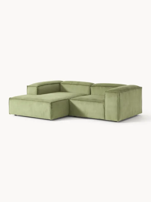 Best Sofá rinconera modular de pana Lennon Sofás