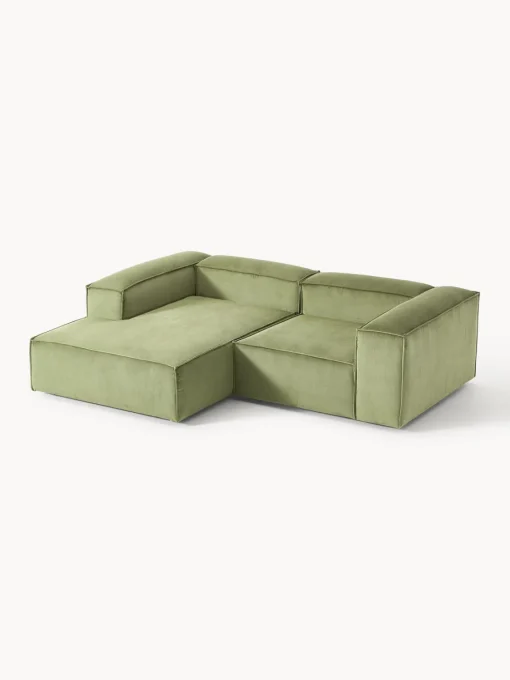 Best Sofá rinconera modular de pana Lennon Sofás