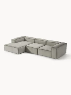Sofás></noscript>Westwing Collection Sofá rinconera modular de pana Lennon Pana gris