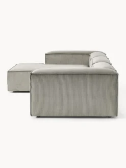Sofás></noscript>Westwing Collection Sofá rinconera modular de pana Lennon Pana gris