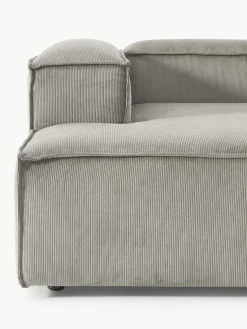 Sofás></noscript>Westwing Collection Sofá rinconera modular de pana Lennon Pana gris