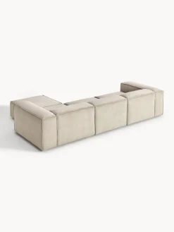 Outlet Sofá rinconera modular de pana con reposapiés izquierdo/derecho Lennon (4 plazas) Sofás 4 Plazas|Sofás