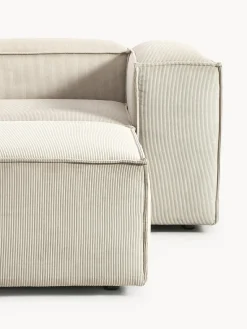 Outlet Sofá rinconera modular de pana con reposapiés izquierdo/derecho Lennon (4 plazas) Sofás 4 Plazas|Sofás