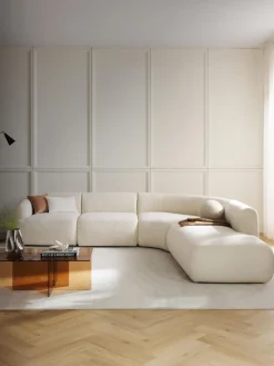 Sale Sofá rinconera modular de borreguillo Sofia (4 plazas) Sofás Rinconeras|Sofás