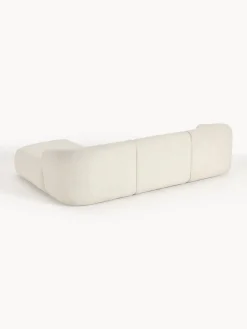 Sofás Rinconeras|Sofás></noscript>Westwing Collection Sofá rinconera modular de borreguillo Sofia (3 plazas) Borreguillo blanco Off White