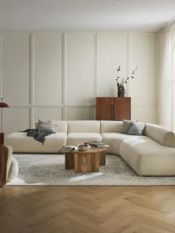 New Sofá rinconera modular de borreguillo Sofia (4 plazas) Sofás Rinconeras|Sofás
