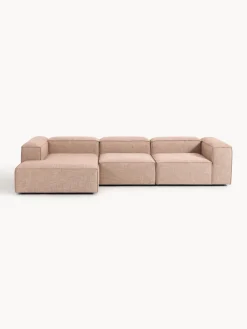 Hot Sofá rinconera modular de mezcla de lino Lennon Sofás