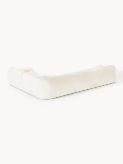 Sofás Rinconeras|Sofás></noscript>Westwing Collection Sofá rinconera modular de borreguillo bouclé Wolke (4 plazas) Borreguillo bouclé Off White