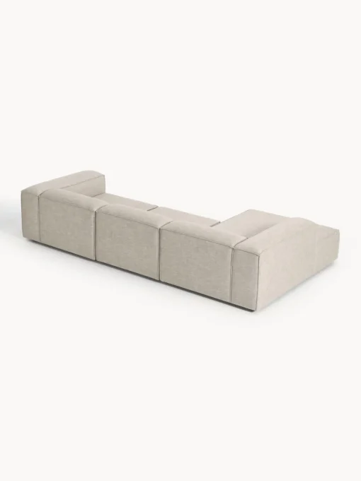 Outlet Sofá rinconera modular de mezcla de lino Lennon Sofás