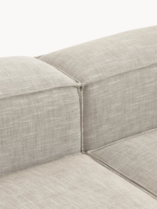 Outlet Sofá rinconera modular de mezcla de lino Lennon Sofás