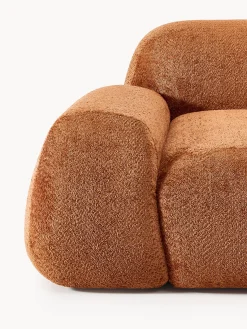 Sofás Rinconeras|Sofás></noscript>Westwing Collection Sofá rinconera modular de boreguillo bouclé Wolke (4 plazas) Borreguillo bouclé terracota