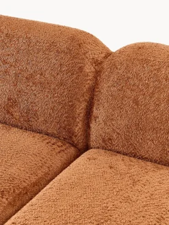 Sofás Rinconeras|Sofás></noscript>Westwing Collection Sofá rinconera modular de boreguillo bouclé Wolke (4 plazas) Borreguillo bouclé terracota