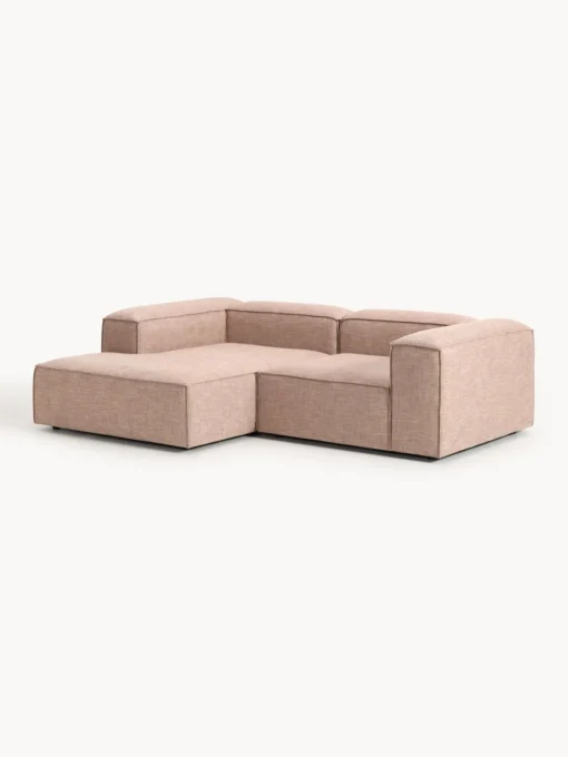 Outlet Sofá rinconera modular de mezcla de lino Lennon Sofás