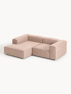 Outlet Sofá rinconera modular de mezcla de lino Lennon Sofás