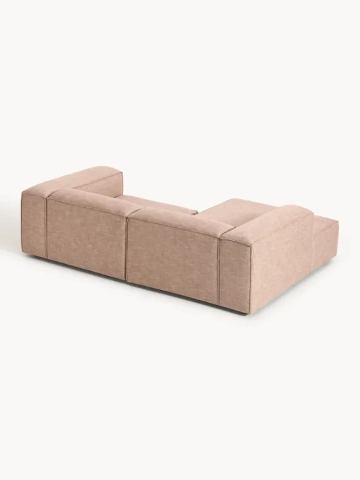 Outlet Sofá rinconera modular de mezcla de lino Lennon Sofás