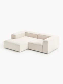 Sofás></noscript>Westwing Collection Sofá rinconera modular de mezcla de lino Lennon Mezcla de lino beige