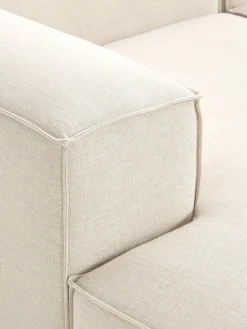 Sofás></noscript>Westwing Collection Sofá rinconera modular de mezcla de lino Lennon Mezcla de lino beige
