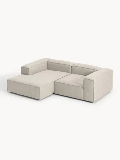 Sofás></noscript>Westwing Collection Sofá rinconera modular de mezcla de lino Lennon Mezcla de lino gris