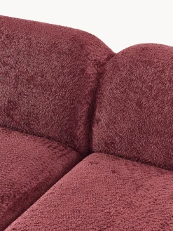 Outlet Sofá rinconera modular de borreguillo bouclé Wolke (4 plazas) Sofás Rinconeras|Sofás