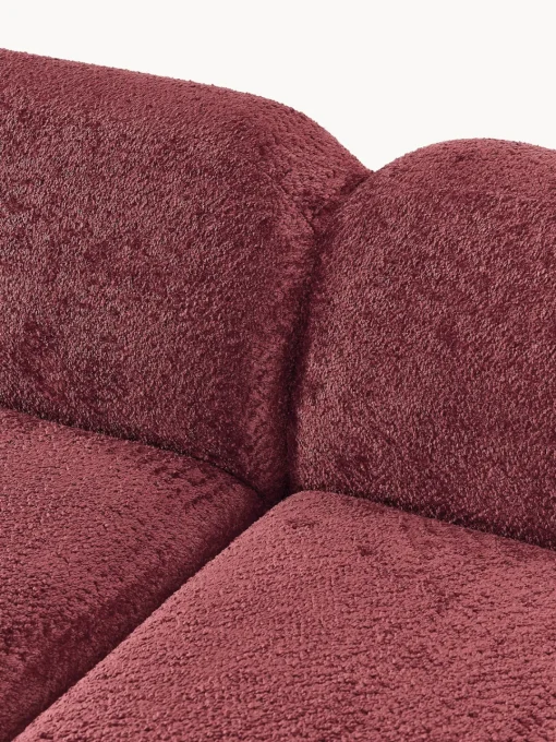 Outlet Sofá rinconera modular de borreguillo bouclé Wolke (4 plazas) Sofás Rinconeras|Sofás