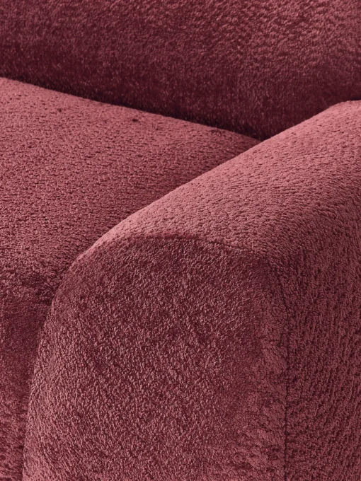 Outlet Sofá rinconera modular de borreguillo bouclé Wolke (4 plazas) Sofás Rinconeras|Sofás