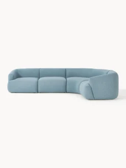 Sofá rinconera modular en tejido bouclé Sofia (4 plazas) Sofás Rinconeras|Sofás