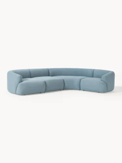 Sofá rinconera modular en tejido bouclé Sofia (4 plazas) Sofás Rinconeras|Sofás