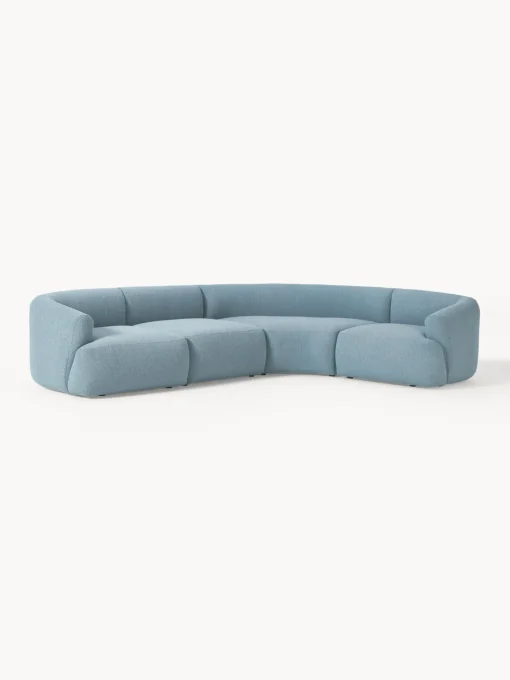 Sofá rinconera modular en tejido bouclé Sofia (4 plazas) Sofás Rinconeras|Sofás