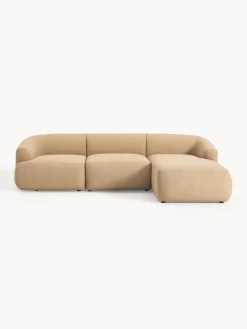Sale Sofá rinconera modular en tejido bouclé Sofia (3 plazas) Sofás Rinconeras|Sofás