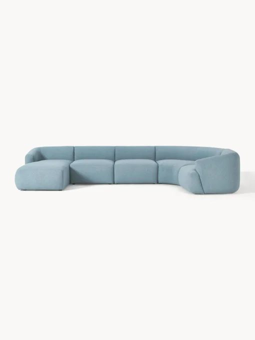 Sofá rinconera modular en tejido bouclé Sofia Sofás Rinconeras|Sofás