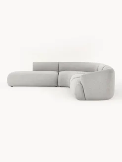 Clearance Sofá rinconera modular en tejido bouclé Sofia (4 plazas) Sofás Rinconeras|Sofás