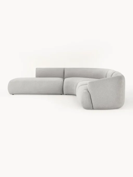 Clearance Sofá rinconera modular en tejido bouclé Sofia (4 plazas) Sofás Rinconeras|Sofás